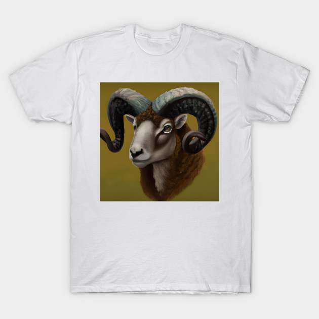 Dorset Horn Ram T-Shirt by BlakCircleGirl